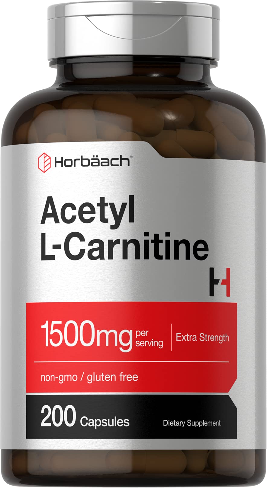 Amazon.com: Horbäach Acetyl L-Carnitine 1500mg | 200 Capsules
